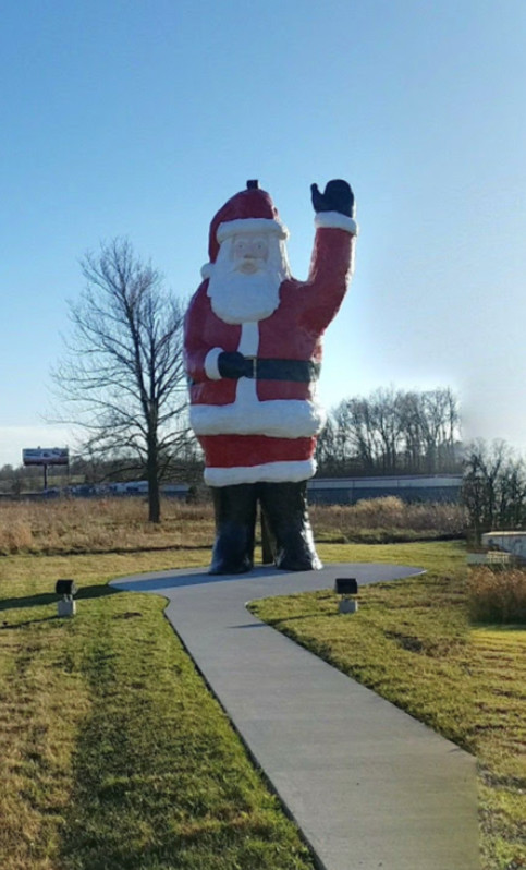 Giant Santa Claus statue