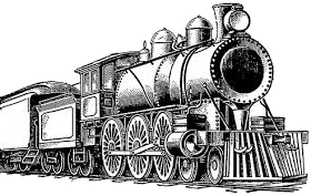 [decorative steam locomotive]