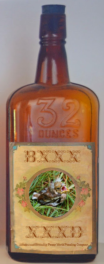 Bottle with pretty label #4