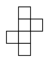 Domineering hexomino, an I tetromino with a block to the left of the second square and a block to the right of the third