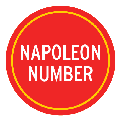 Napoleon Number (in RED CIRCLE shape)