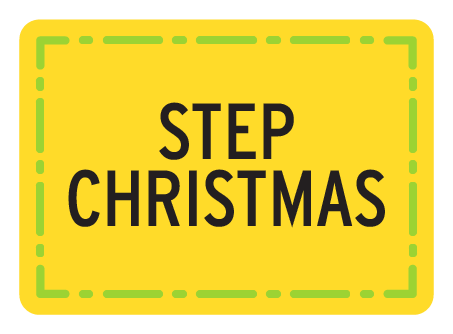 Step Christmas (in YELLOW RECTANGLE shape)