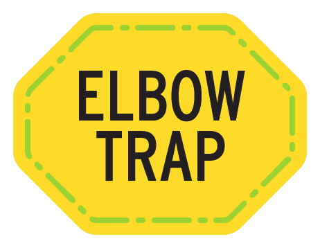 Elbow Trap (in YELLOW OCTAGON shape)