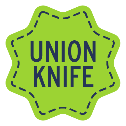 Union Knife (in GREEN 8-POINTED STAR shape)