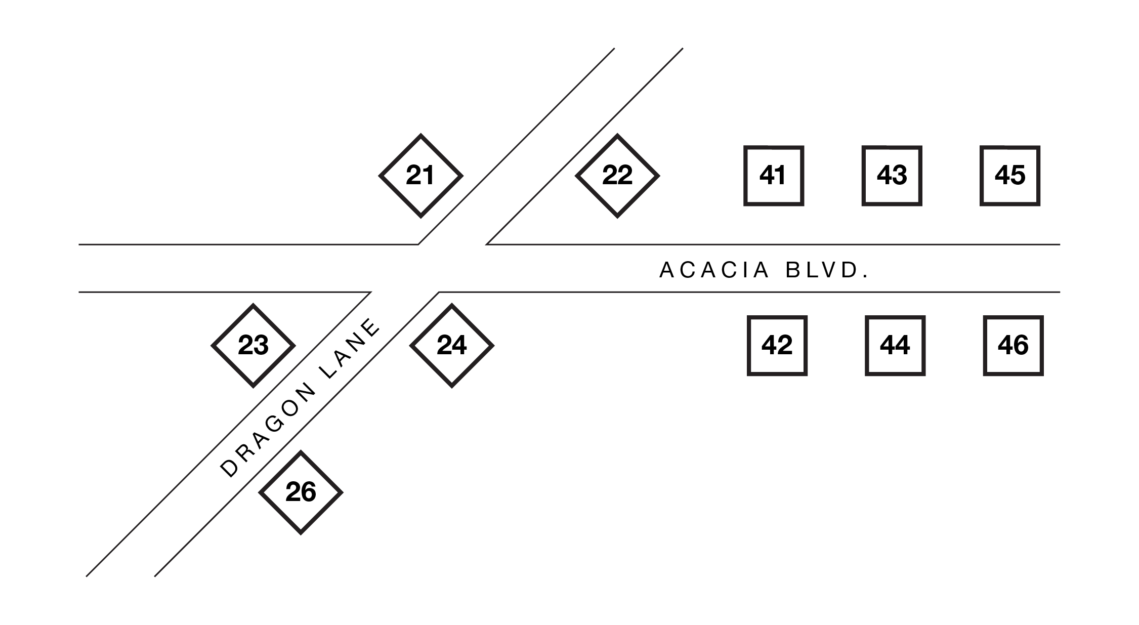 Image showing layout of streets and houses in Bigbys Landing