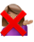 info woman emoji with a red x emoji overlaid