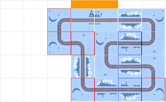Solution to the fourth orange train puzzle