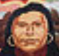 Native American man's face