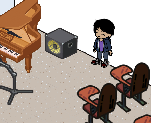 Screenshot of student in the Projection Device.